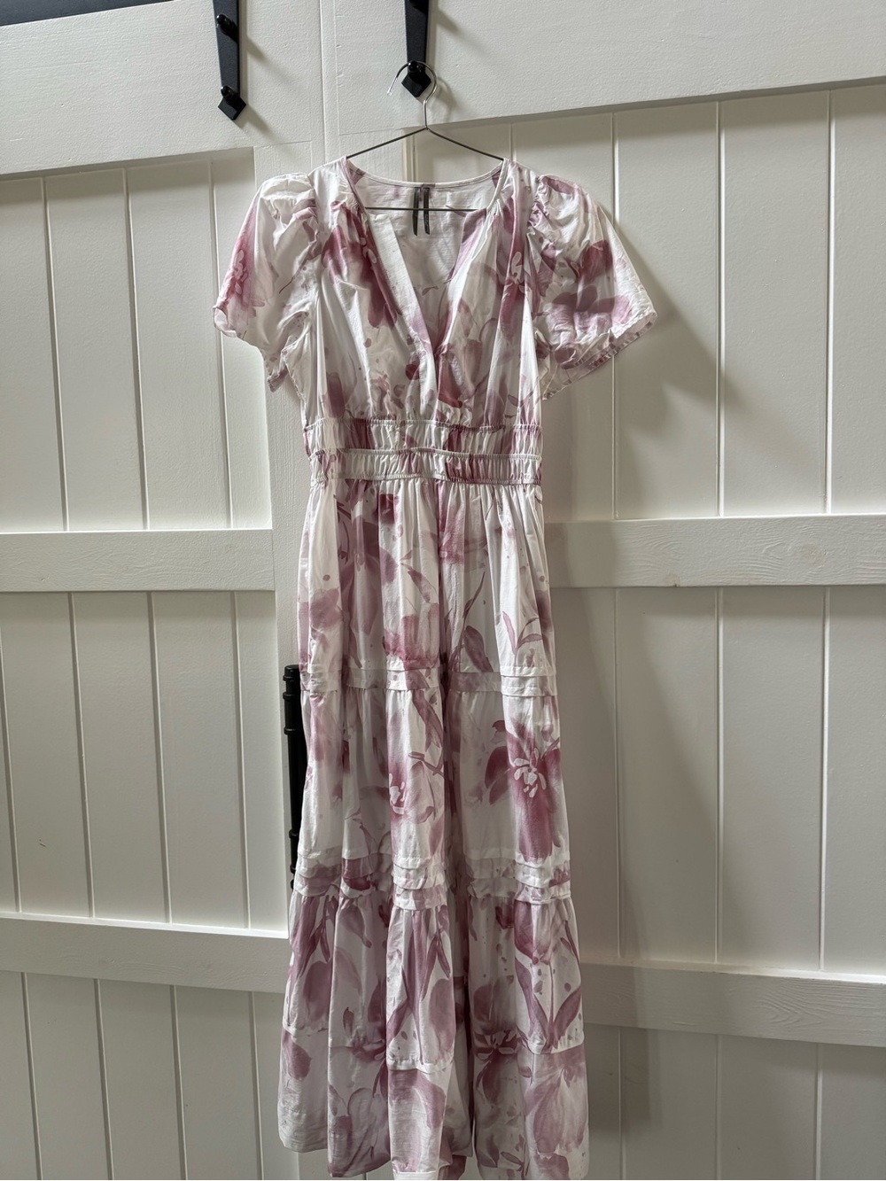 Anthropologie Somerset Maxi Dress in Mauve Floral- Size Small Petite